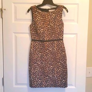 Sleeveless Cheetah Print Loft Dress